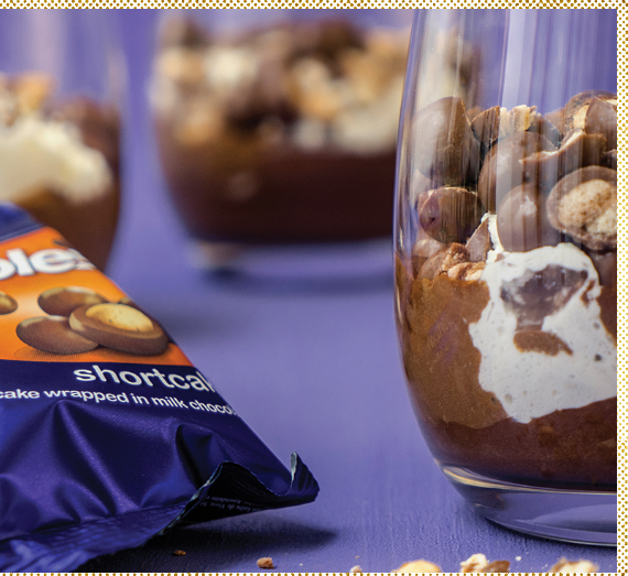 Cadbury Tumbles Shortcake Coffee Crunch Parfaits