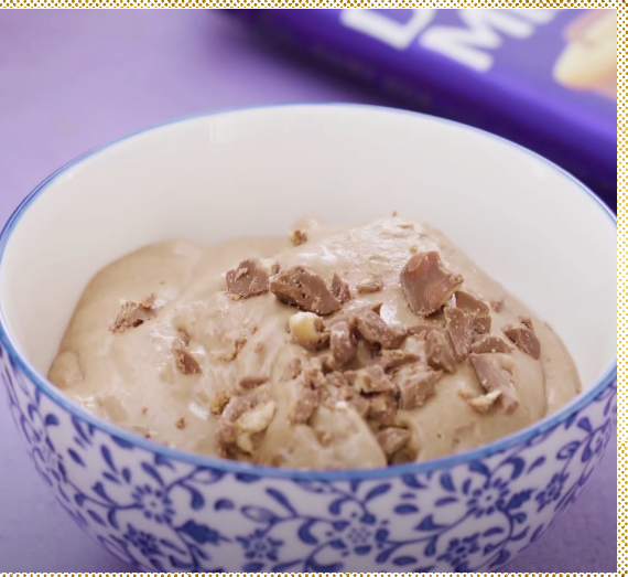 Creamy Cadbury Choc Mousse With Biscuits