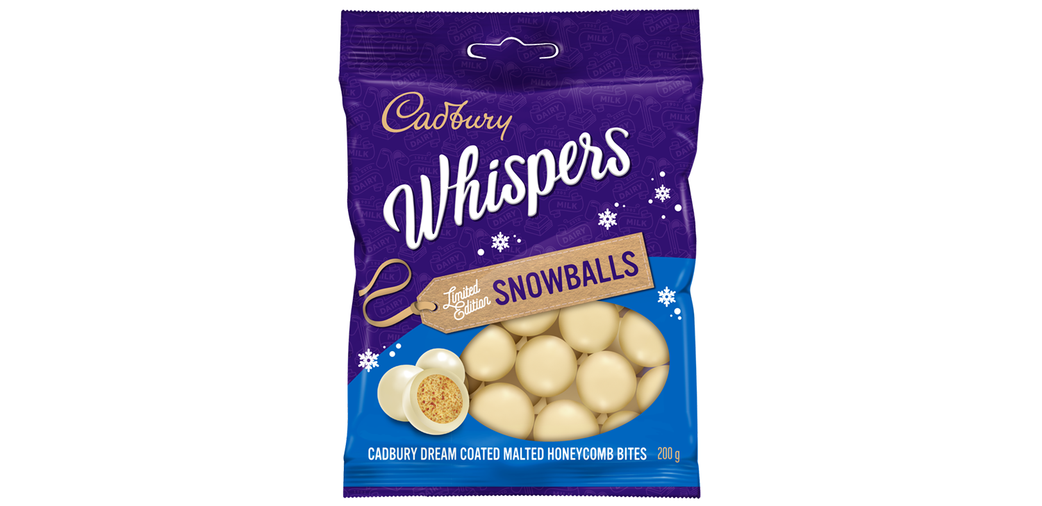 Cadbury Whispers Snowballs 200g